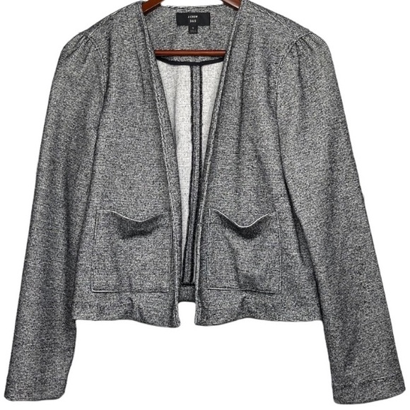 J Crew 375. Lightweight knit crop jacket. - Picture 1 of 3